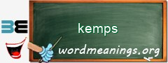 WordMeaning blackboard for kemps
